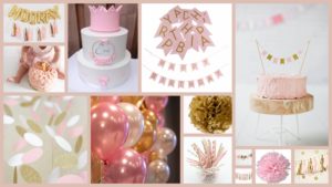 eerste verjaardag, baby, dreumes, 1 jaar, kinderfeestje, moodboard, kleurthema, roze, goud, wit, feest, kinderverjaardag, allereerste keer, jarig, moederschap, mamablog, inspiratie, mama van dijk, christelijk