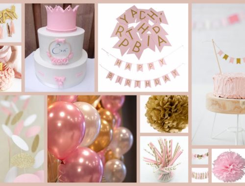 eerste verjaardag, baby, dreumes, 1 jaar, kinderfeestje, moodboard, kleurthema, roze, goud, wit, feest, kinderverjaardag, allereerste keer, jarig, moederschap, mamablog, inspiratie, mama van dijk, christelijk